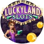 luckyland slots round icon