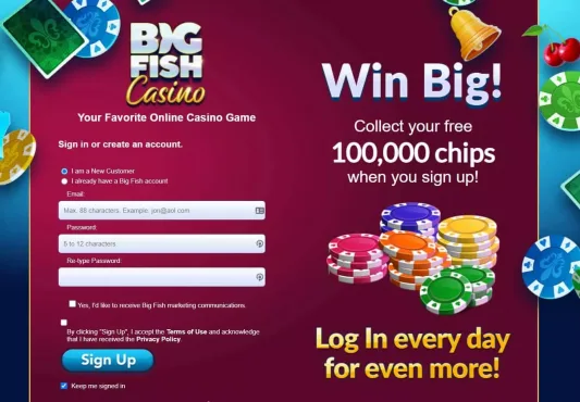 Big Fish Casino Login