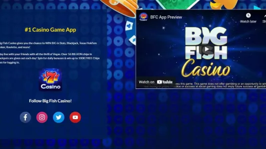 Big Fish Casino Socials and App Preview
