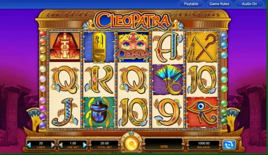 Cleopatra slot reels