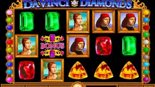 Da Vinci Diamonds slot reels