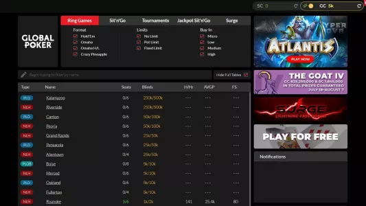 Global Poker Poker Games