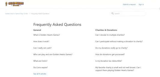 Golden Hearts FAQ