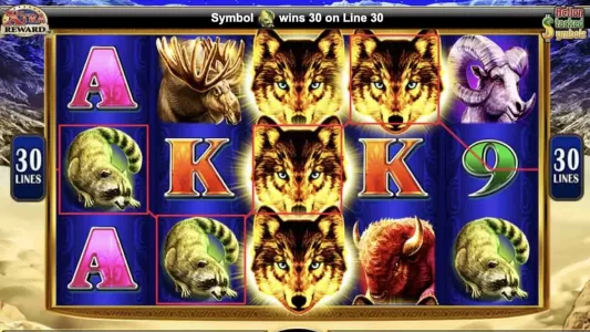 Golden Wolves Slot Line Win