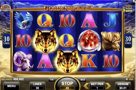 Golden Wolves Slot Reels