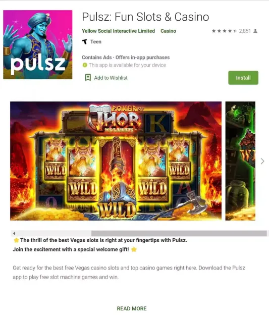 Pulsz Casino app