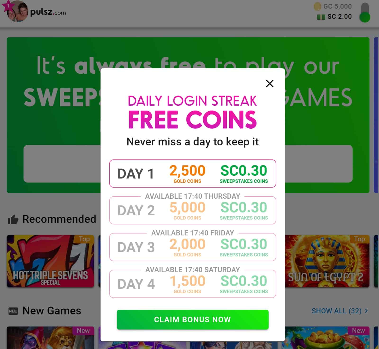 Pulsz Casino Review (2024) Promo Code & Real Money Games