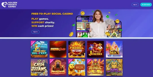Golden Heart Games Casino Homepage