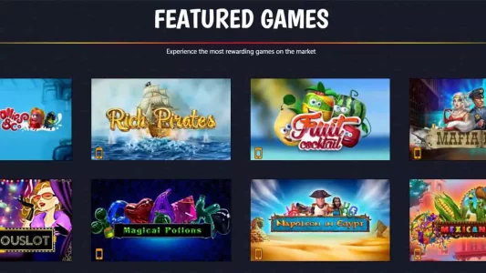sweepslots casino featured games