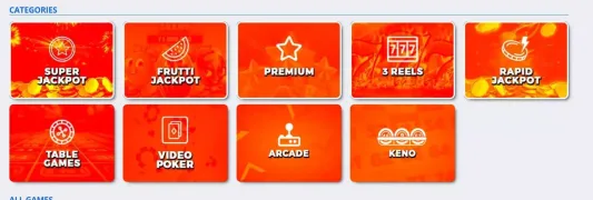 zitobox casino categories