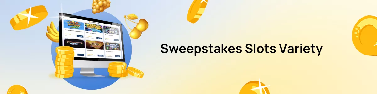 sweepstakes slots variety banner