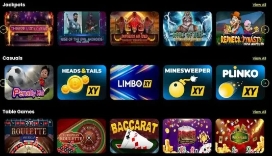 Scrooge Casino Games Selection