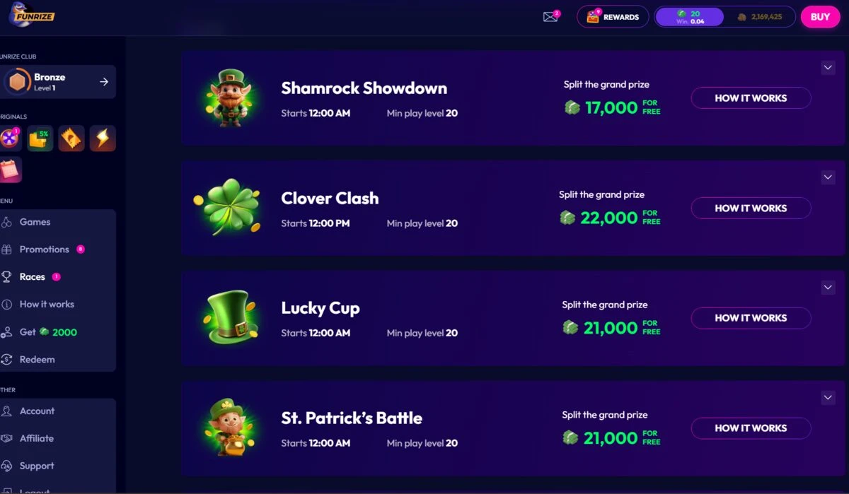 Funrize St Patrick's Day Offer