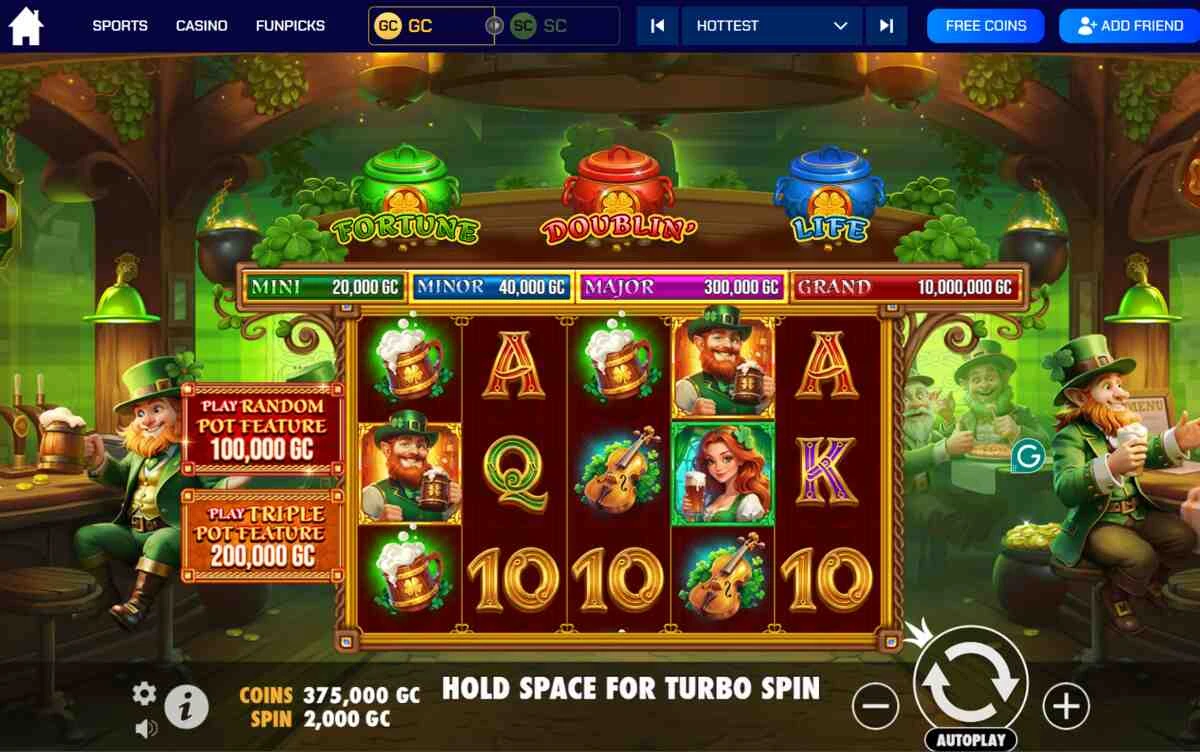 Lucky Wild's Pub Slot Game